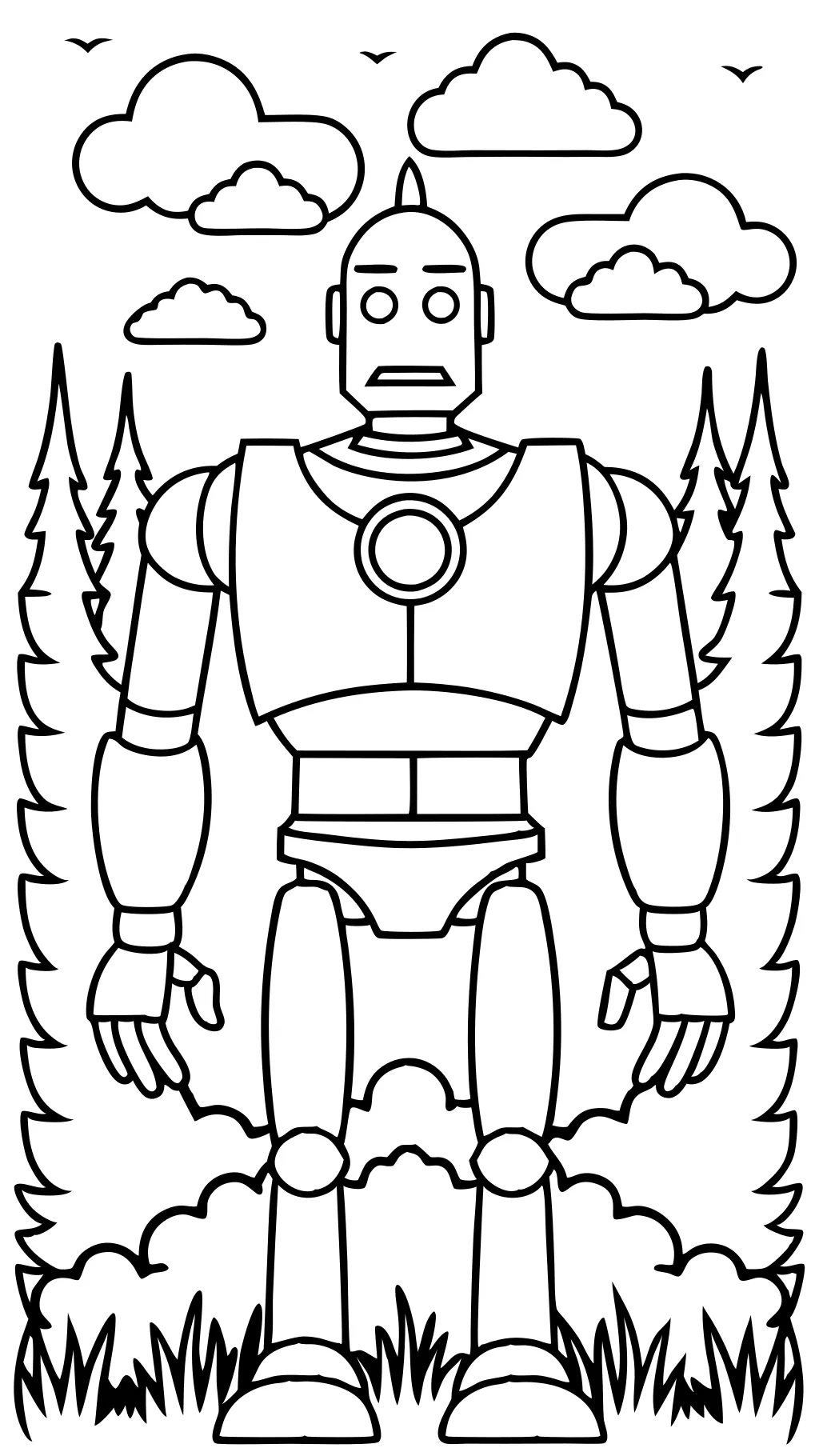 iron giant coloring page